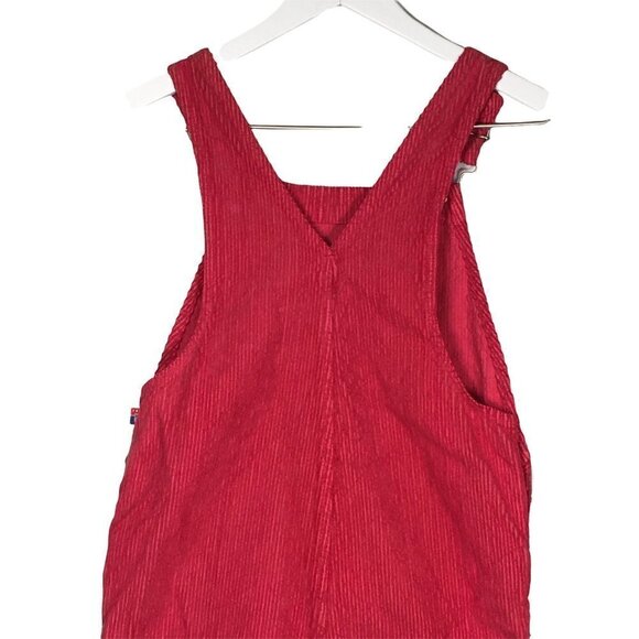 Vintage NWT RARE 90's NBA Chicago Bulls Red Corduroy BIB Overalls VTG Jordan NEW - Picture 11 of 11